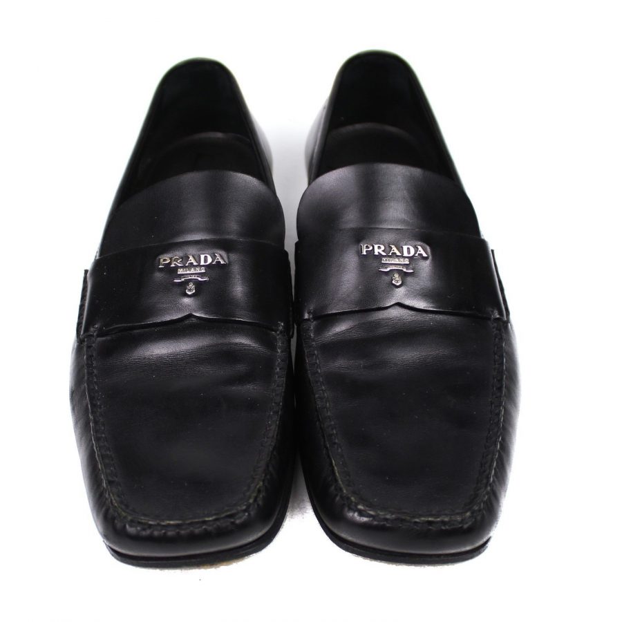 Black Leather Shoes Size 9